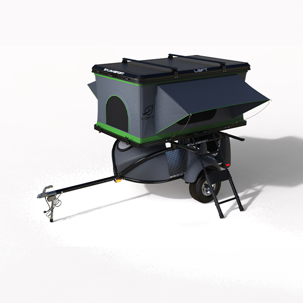 Is there any way an electric bike rake can be mounted on the back of the trailer?