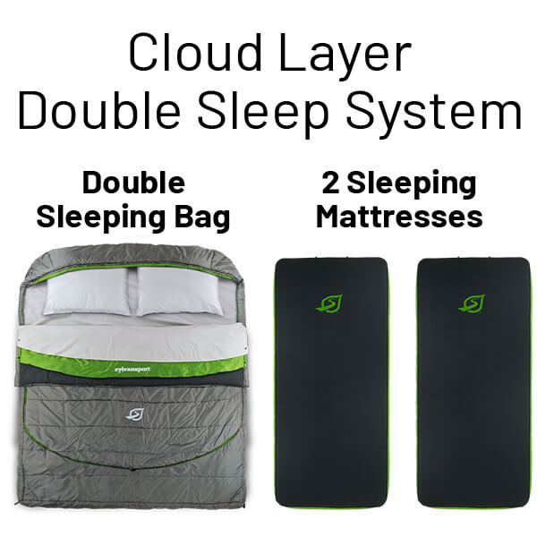 Cloud Layer™ Double Sleeping Bag-Mattresses Combo Questions & Answers