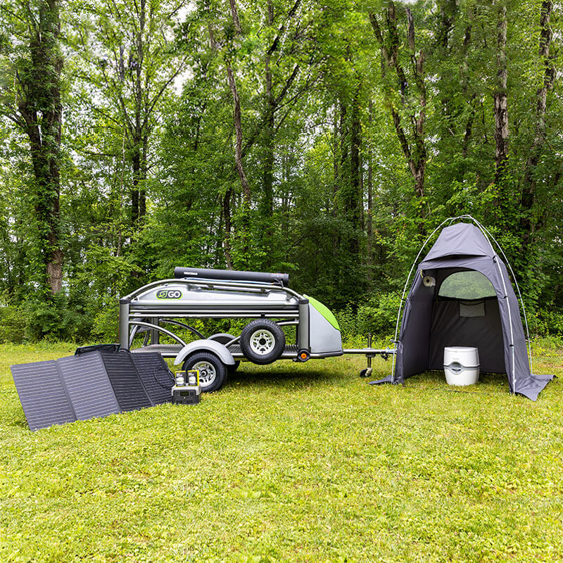 Will this package work with the TRAILOF micro camper - e.g. can the shower attach to the frame of the micro camper?